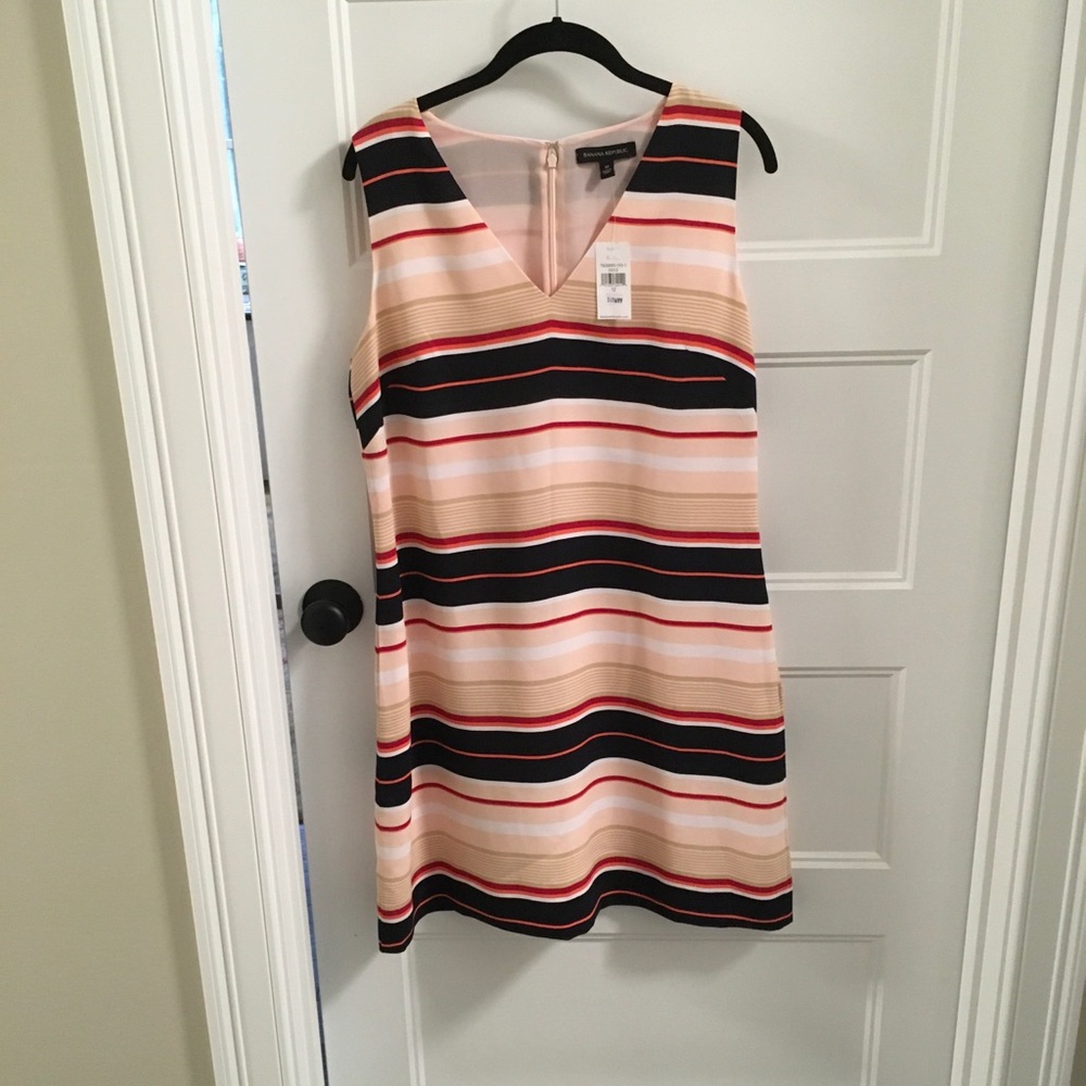 NWT Banana Republic multi-striped shift dress - 12